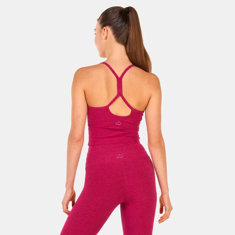 بيوند يوغا تيشيرت بلا أكمام سبيس-داي سليم ريسرباك كروبد للنساء